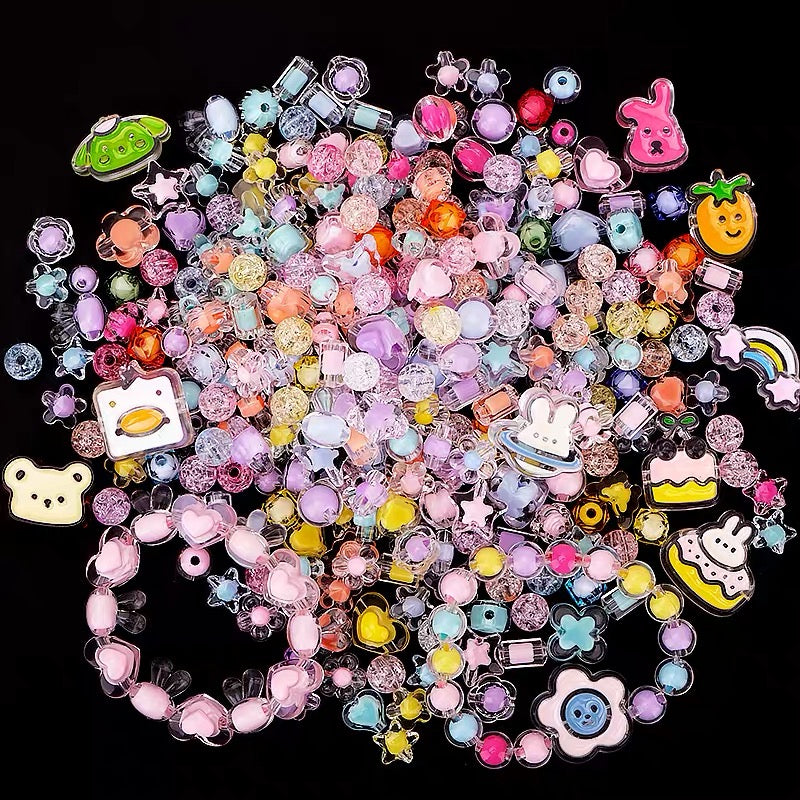 Acrylic Beads Lucky Bags - Open in Live - Bigger Hole for Pen Chain DIY