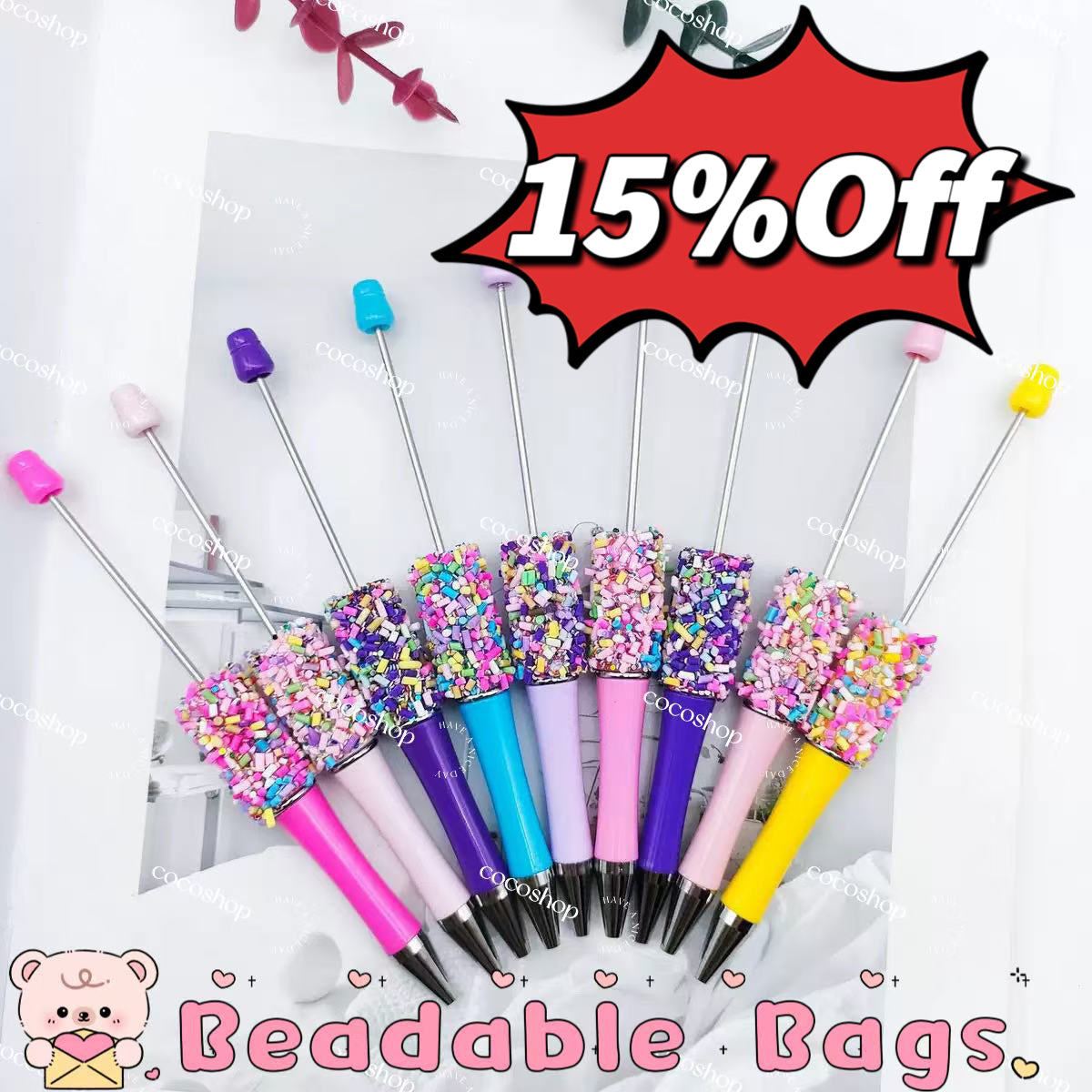 Beadable Pen /Chain /Charm /Bookmark /Beer Openner Lucky Bag--Open in live