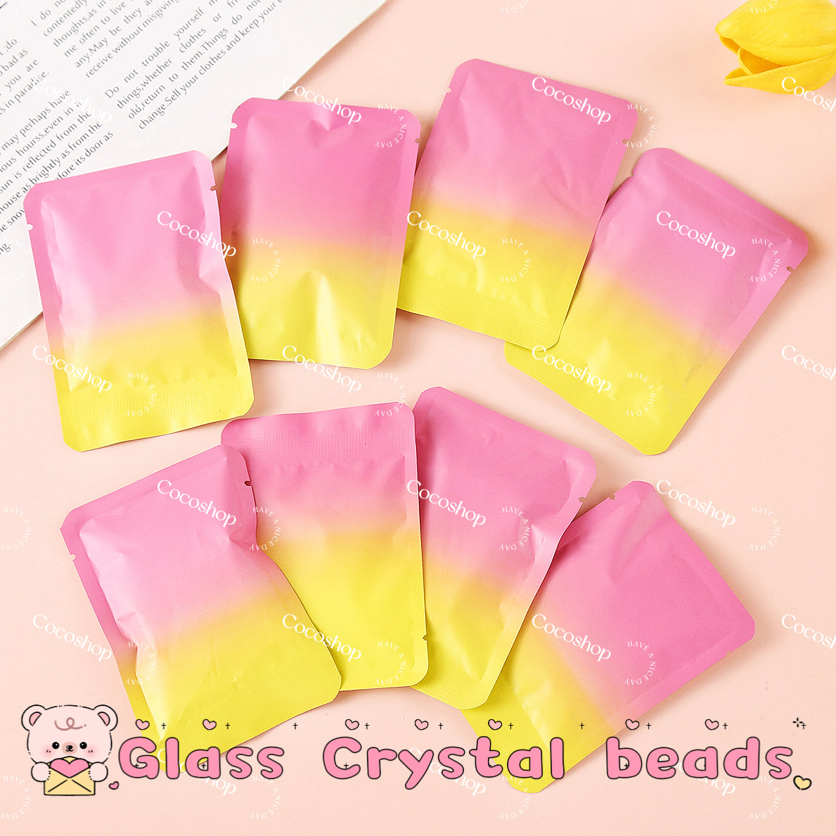 Open at HOME---Bling Glass Crystal Beads Surprise Bags