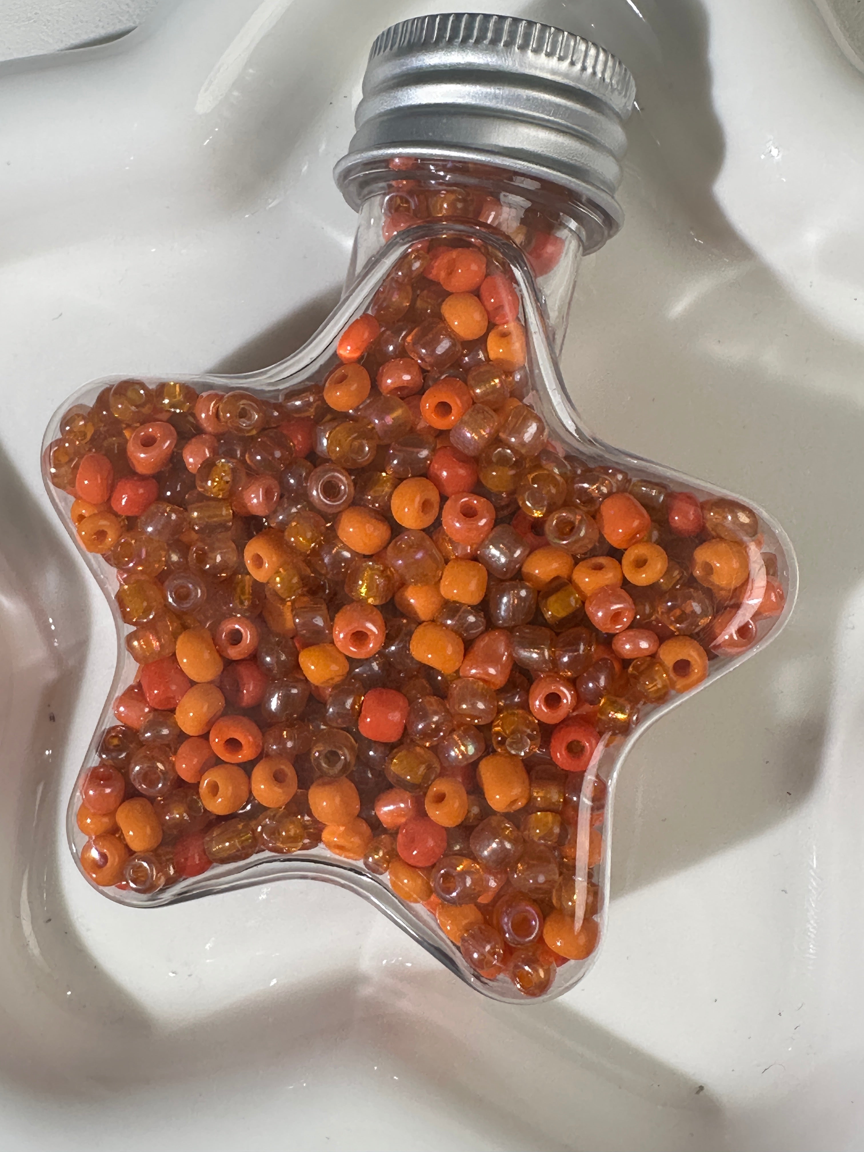 Star Bottle Glass Beads