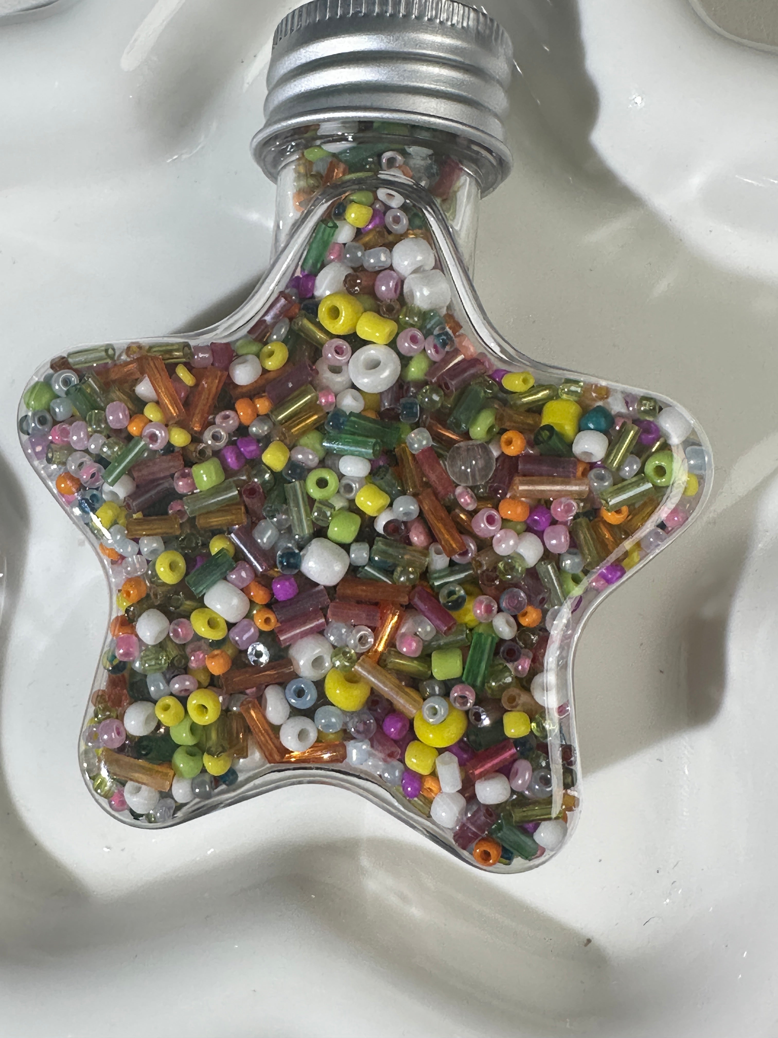 Star Bottle Glass Beads