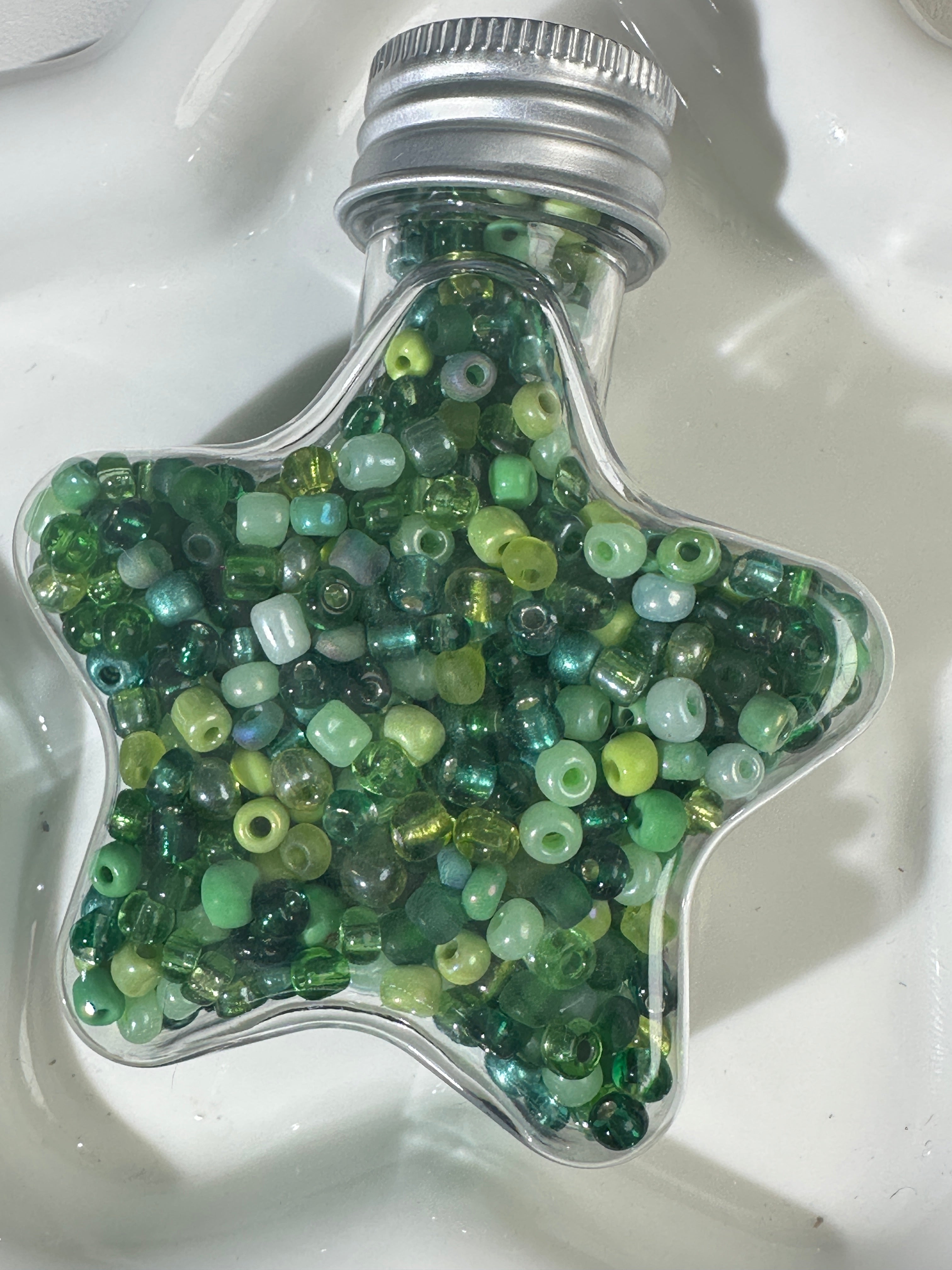 Star Bottle Glass Beads