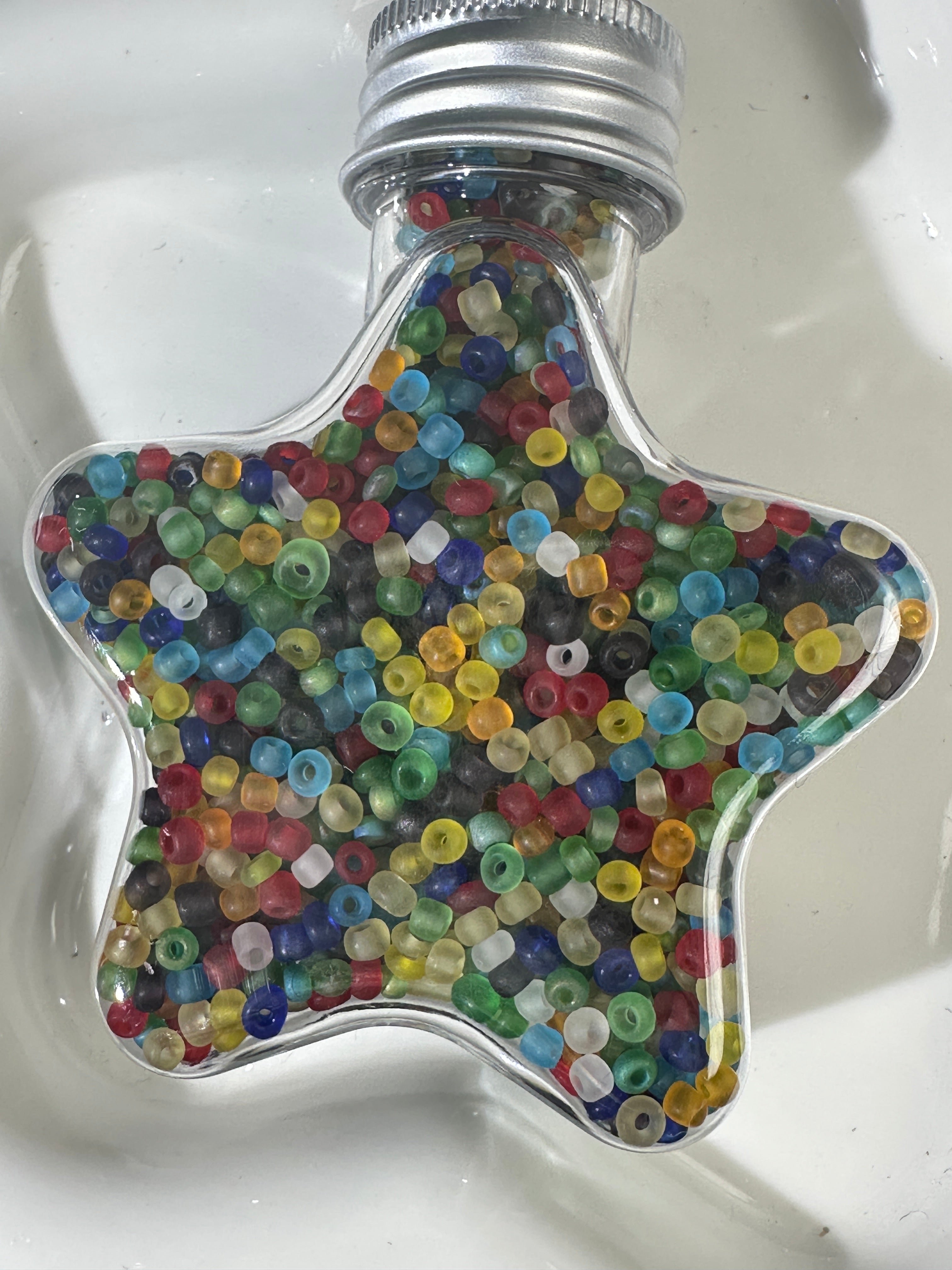 Star Bottle Glass Beads
