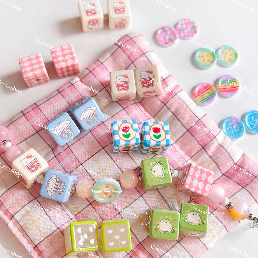 Acrylic Beads Lucky Bags - Open in Live - for Beaded Pen Chain DIY