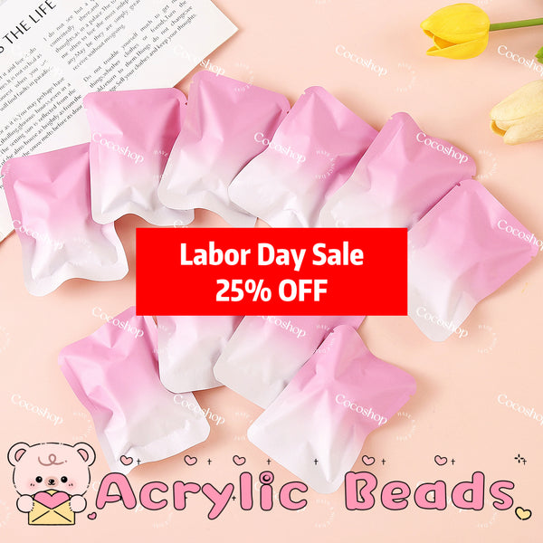Acrylic Beads Lucky Bags - Open in Live - for Beaded Pen Chain DIY