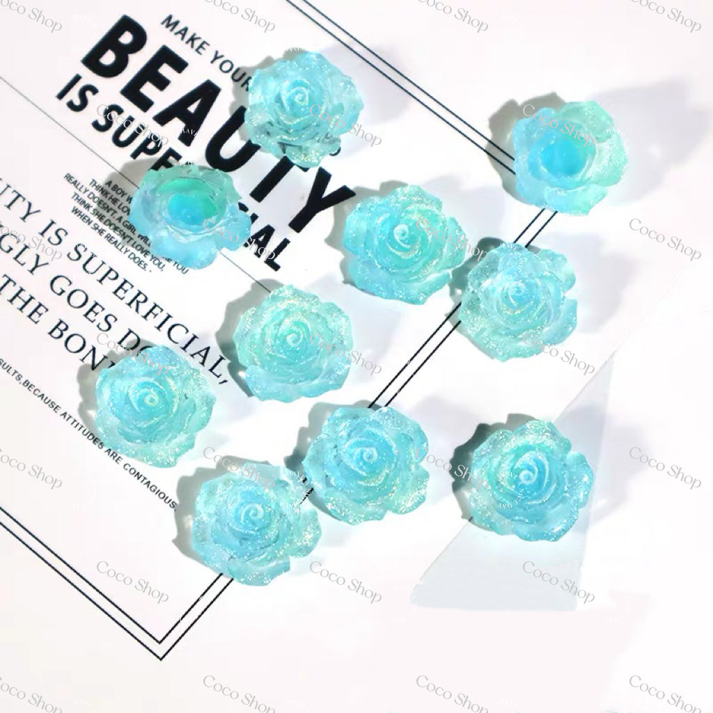 Luminous Soft Flower (Shovel in Live) for Jewelry /Craft /Nail /Phone Case DIY