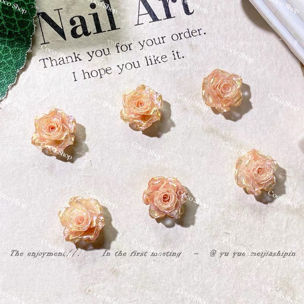 Luminous Soft Flower (Shovel in Live) for Jewelry /Craft /Nail /Phone Case DIY