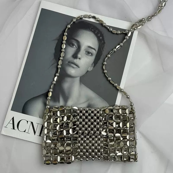 Luxury Handmade Bag Made of Acrylic Beads Glass Crystal Beads